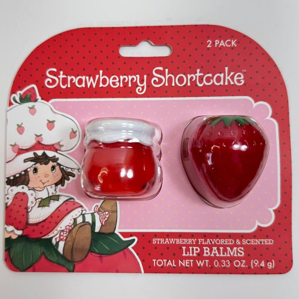 Taste Beauty Strawberry Shortcake Lip Balms 2 Strawberry Flavored Lip Balms